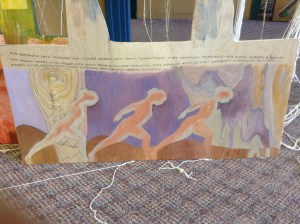 Bottom part of artwork by Margaret Sharon Olscampof Bathurst NB but, Canada